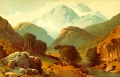 Cattle on river coast