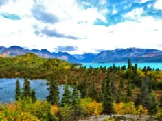 Surreal serene nature