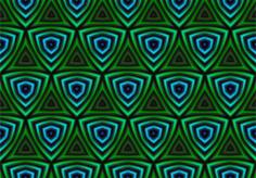 Background pattern with green and blue triangles