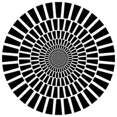 Abstract vortex in black