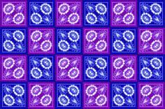 Seamless pattern in blue and purple