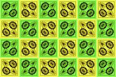 Background pattern in yellow and green