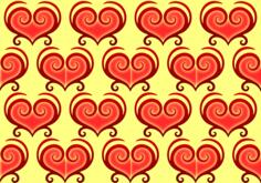 Abstract heart pattern