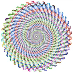 Colorful floral whirlpool