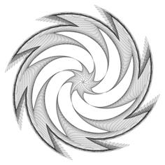 Gray abstract star