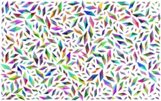 Colorful diamonds on white surface