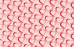 Heart pattern on pink background