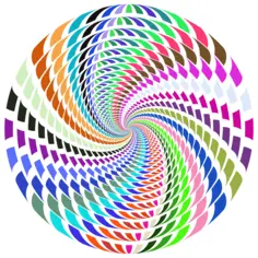 Abstract colorful vortex