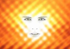 Face on background