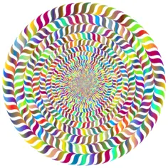 Prismatic colorful vortex