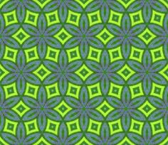 Green and blue geometrical pattern