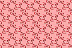 Abstract floral pattern in red