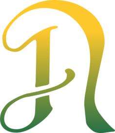 Green N letter