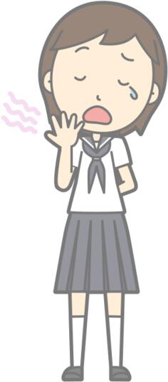 Yawning girl