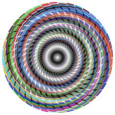 Vortex in colorful lines