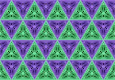 Green and purple triangles
