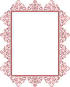 Rectangular red frame