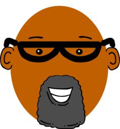 Grandpa with dark skin