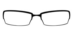 Eyeglasses in black and white