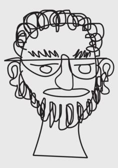 Bearded guy sketch