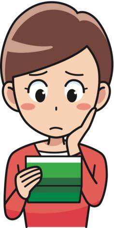 Cartoon poor female