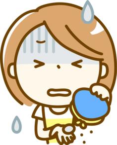 Cartoon girl crying