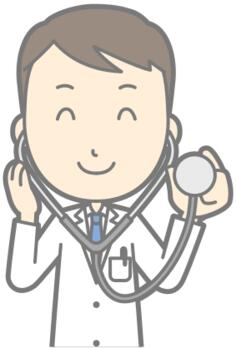 Doctor with stethoscope vector image