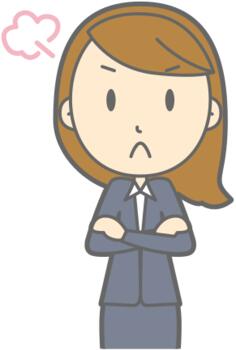 Upset business lady