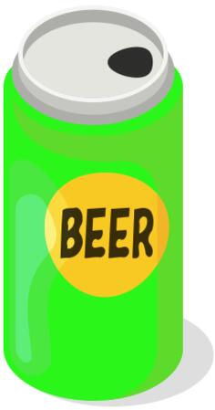 Beer in a can