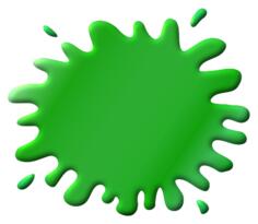 Green splat vector image