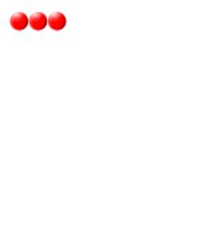 Three abacus beads