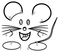 Mouse in dots