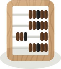 Wooden abacus