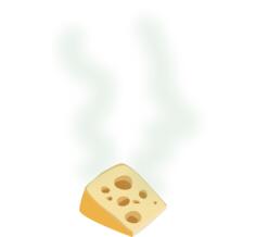 Stinky cheese vector image