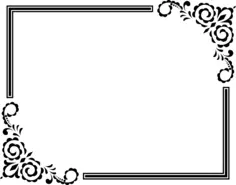 Frame with flower details