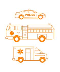 Three first responders