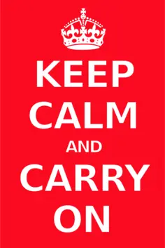 Keep calm poster