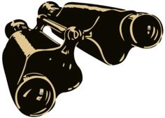 Binoculars vector image