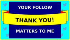 Twitter ''Thank You'' note