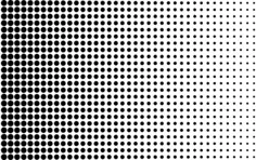 Halftone effect background vector image