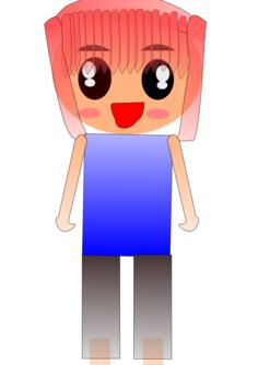 Girl with bangs