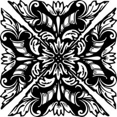 Floral design cross