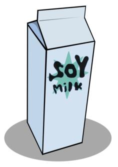 Soy milk carton