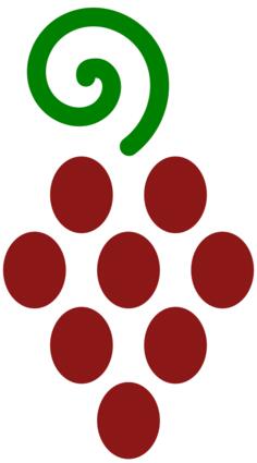 Bunch of grapes vector image