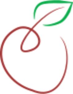 Apple vector drawing