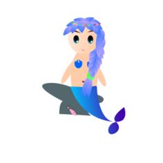 Mermaid with fish