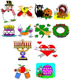 Holiday icons