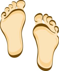Human feet cartoon clip art