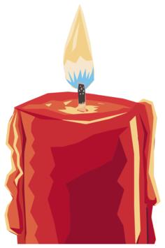 Burning Candle Clip Art