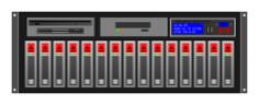 Server rack vector clip art